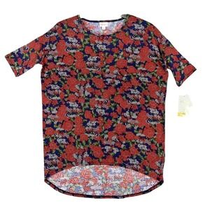 Disney LuLaRoe Shirt Womens Small Tunic Mickey Roses Lounge‎ Studio Workout Gym